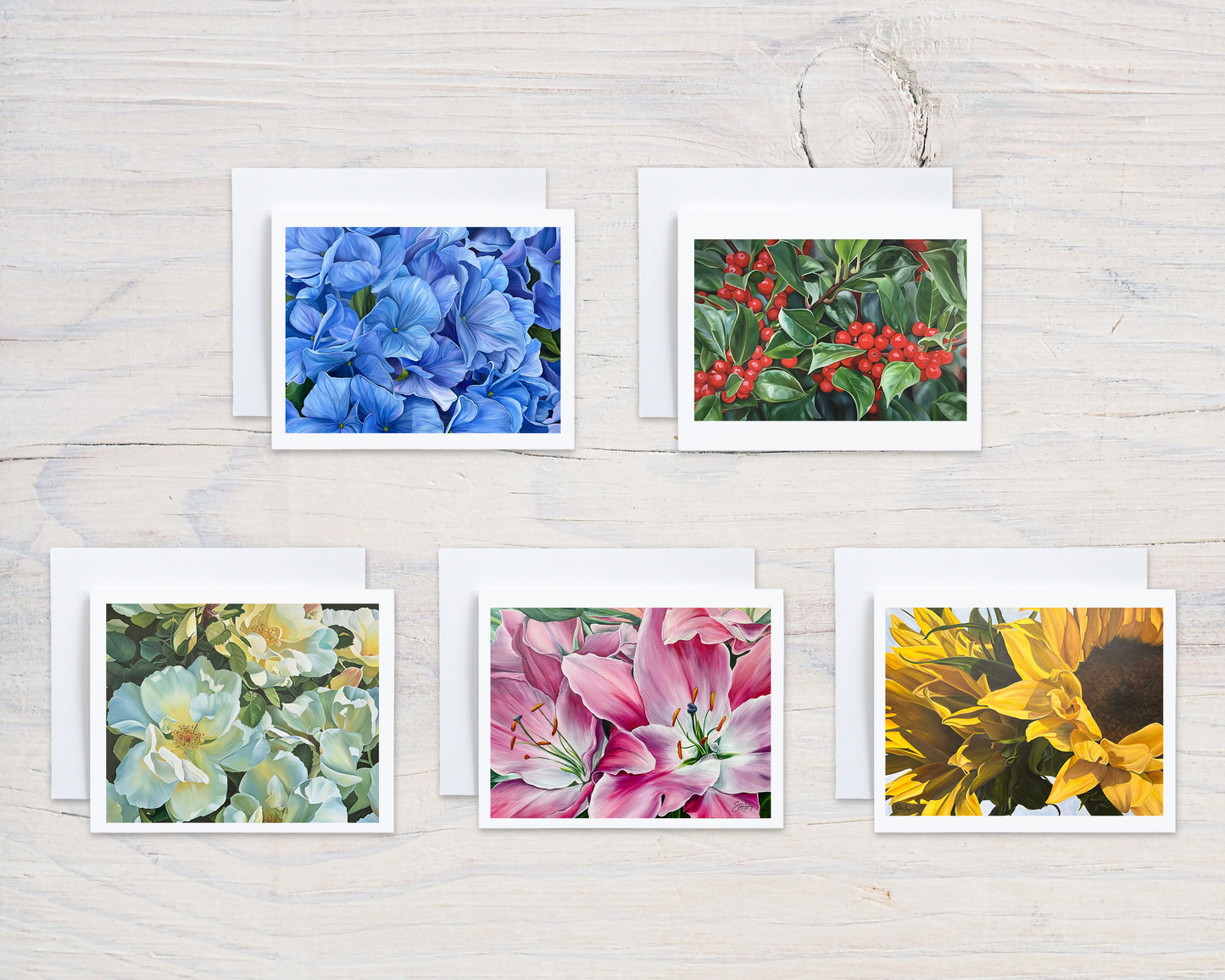 Floral Note Cards - Set of 8